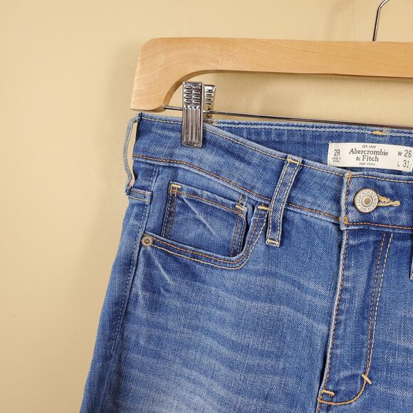 Abercrombie and Fitch High Rise Skinny Jeans Size 26 - Picture 4 of 10